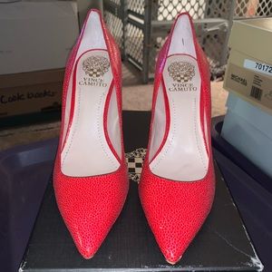 Vince Camino Red Pumps